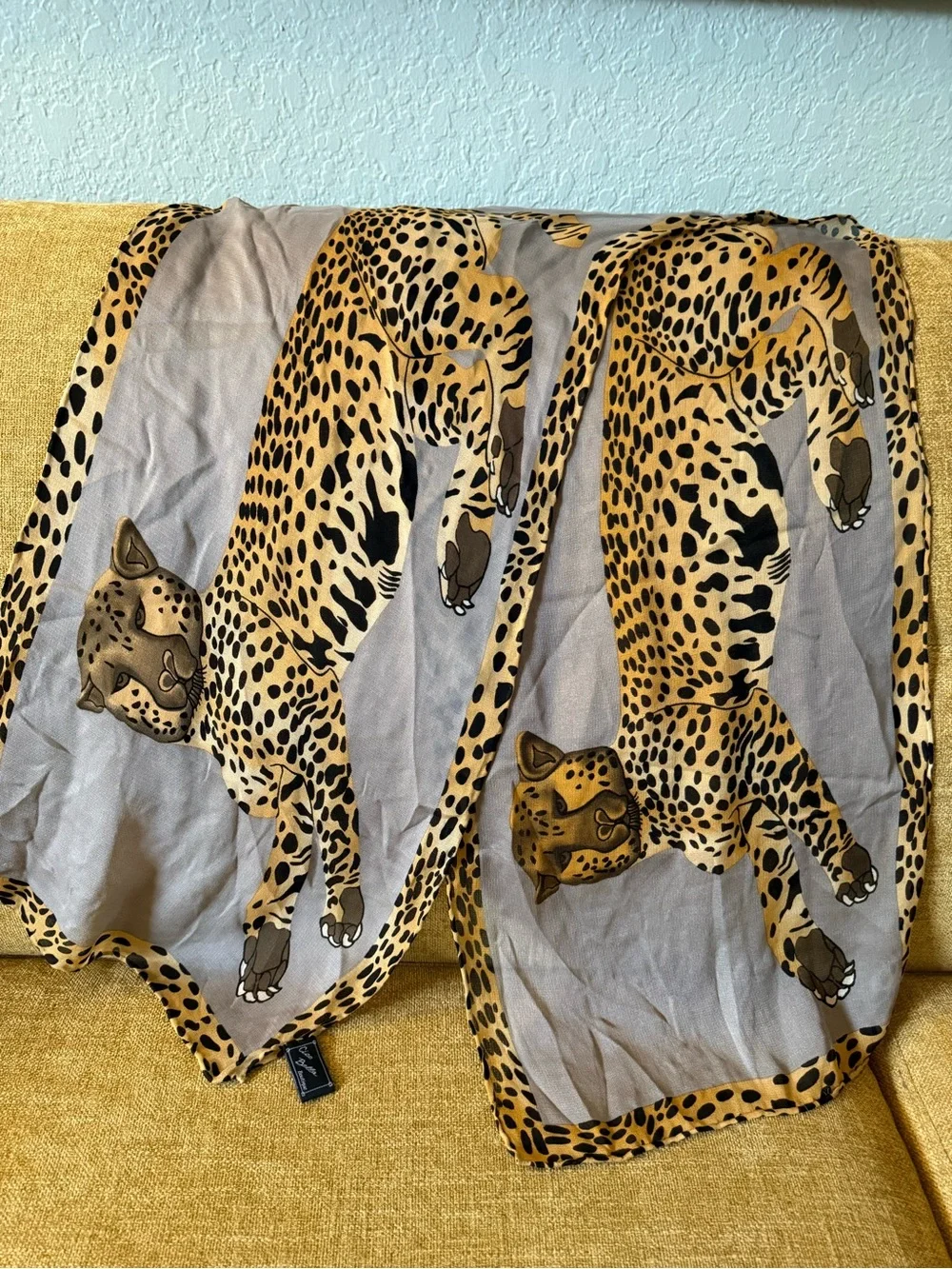 Ciao Bella Boutique tiger silk shawl NEW